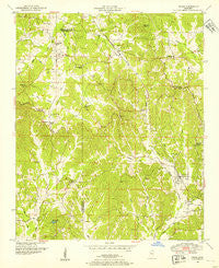 Paden Mississippi Historical topographic map, 1:24000 scale, 7.5 X 7.5 Minute, Year 1950