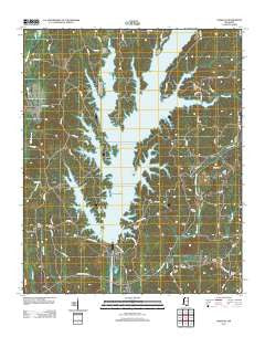 Paden SE Mississippi Historical topographic map, 1:24000 scale, 7.5 X 7.5 Minute, Year 2012