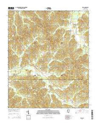 Paris Mississippi Current topographic map, 1:24000 scale, 7.5 X 7.5 Minute, Year 2015