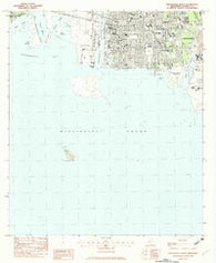 Pascagoula South Mississippi Historical topographic map, 1:24000 scale, 7.5 X 7.5 Minute, Year 1982