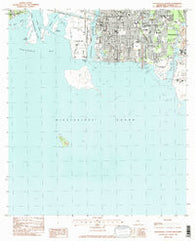 Pascagoula South Mississippi Historical topographic map, 1:24000 scale, 7.5 X 7.5 Minute, Year 1982