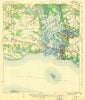 Pascagoula Mississippi Historical topographic map, 1:62500 scale, 15 X 15 Minute, Year 1943