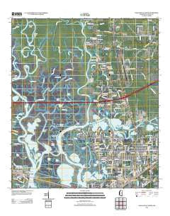 Pascagoula North Mississippi Historical topographic map, 1:24000 scale, 7.5 X 7.5 Minute, Year 2012