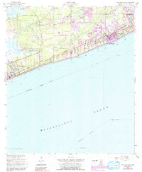 Pass Christian Mississippi Historical topographic map, 1:24000 scale, 7.5 X 7.5 Minute, Year 1955