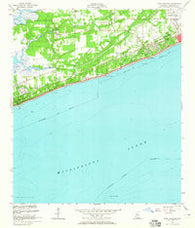 Pass Christian Mississippi Historical topographic map, 1:24000 scale, 7.5 X 7.5 Minute, Year 1955