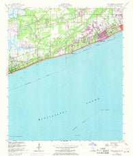 Pass Christian Mississippi Historical topographic map, 1:24000 scale, 7.5 X 7.5 Minute, Year 1955