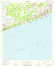 Pass Christian Mississippi Historical topographic map, 1:24000 scale, 7.5 X 7.5 Minute, Year 1955