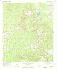 Paulding Mississippi Historical topographic map, 1:24000 scale, 7.5 X 7.5 Minute, Year 1970