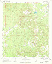 Paulding Mississippi Historical topographic map, 1:24000 scale, 7.5 X 7.5 Minute, Year 1970