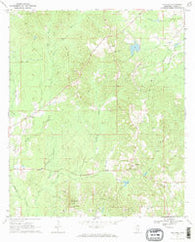 Paulding Mississippi Historical topographic map, 1:24000 scale, 7.5 X 7.5 Minute, Year 1970