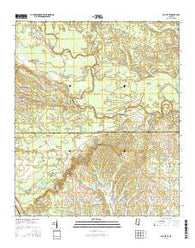 Paulette Mississippi Current topographic map, 1:24000 scale, 7.5 X 7.5 Minute, Year 2015