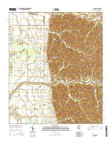 Paynes Mississippi Current topographic map, 1:24000 scale, 7.5 X 7.5 Minute, Year 2015