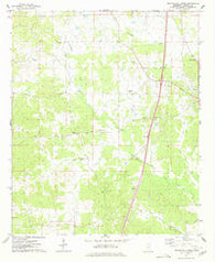 Peachahala Creek Mississippi Historical topographic map, 1:24000 scale, 7.5 X 7.5 Minute, Year 1975