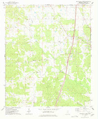 Peachahala Creek Mississippi Historical topographic map, 1:24000 scale, 7.5 X 7.5 Minute, Year 1975
