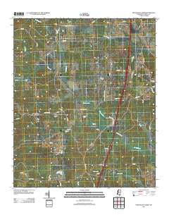 Peachahala Creek Mississippi Historical topographic map, 1:24000 scale, 7.5 X 7.5 Minute, Year 2012
