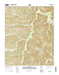 Peoples Mississippi Current topographic map, 1:24000 scale, 7.5 X 7.5 Minute, Year 2015