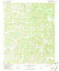 Peoples Mississippi Historical topographic map, 1:24000 scale, 7.5 X 7.5 Minute, Year 1982