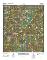Peoria Mississippi Historical topographic map, 1:24000 scale, 7.5 X 7.5 Minute, Year 2012
