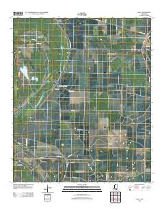 Percy Mississippi Historical topographic map, 1:24000 scale, 7.5 X 7.5 Minute, Year 2012