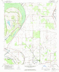 Percy Mississippi Historical topographic map, 1:24000 scale, 7.5 X 7.5 Minute, Year 1967