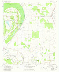 Percy Mississippi Historical topographic map, 1:24000 scale, 7.5 X 7.5 Minute, Year 1967