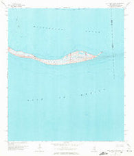 Petit Bois Island Mississippi Historical topographic map, 1:24000 scale, 7.5 X 7.5 Minute, Year 1958