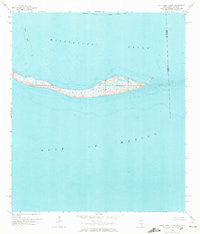 Petit Bois Island Mississippi Historical topographic map, 1:24000 scale, 7.5 X 7.5 Minute, Year 1958