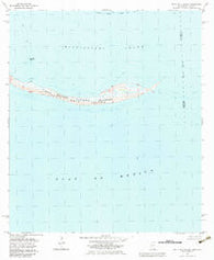 Petit Bois Island Mississippi Historical topographic map, 1:24000 scale, 7.5 X 7.5 Minute, Year 1982