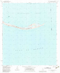 Petit Bois Island Mississippi Historical topographic map, 1:24000 scale, 7.5 X 7.5 Minute, Year 1982