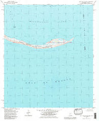 Petit Bois Island Mississippi Historical topographic map, 1:24000 scale, 7.5 X 7.5 Minute, Year 1982