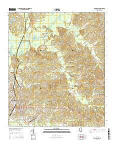 Philadelphia Mississippi Current topographic map, 1:24000 scale, 7.5 X 7.5 Minute, Year 2015