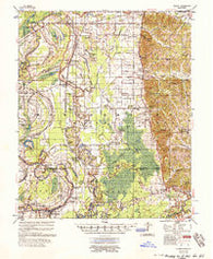 Philipp Mississippi Historical topographic map, 1:62500 scale, 15 X 15 Minute, Year 1957
