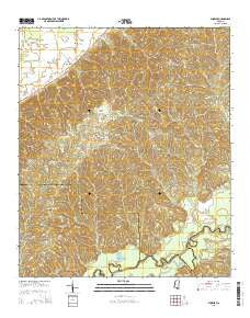 Phoenix Mississippi Current topographic map, 1:24000 scale, 7.5 X 7.5 Minute, Year 2015