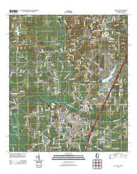 Picayune Mississippi Historical topographic map, 1:24000 scale, 7.5 X 7.5 Minute, Year 2012