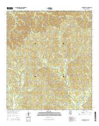 Pinckneyville Mississippi Current topographic map, 1:24000 scale, 7.5 X 7.5 Minute, Year 2015
