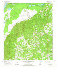 Pine Ridge Mississippi Historical topographic map, 1:24000 scale, 7.5 X 7.5 Minute, Year 1963