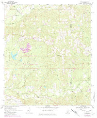 Pinebur Mississippi Historical topographic map, 1:24000 scale, 7.5 X 7.5 Minute, Year 1969