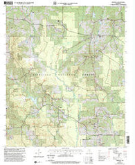 Pineville Mississippi Historical topographic map, 1:24000 scale, 7.5 X 7.5 Minute, Year 2000