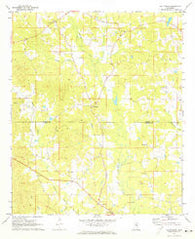 Plattsburg Mississippi Historical topographic map, 1:24000 scale, 7.5 X 7.5 Minute, Year 1972