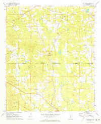 Plattsburg Mississippi Historical topographic map, 1:24000 scale, 7.5 X 7.5 Minute, Year 1972