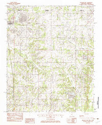 Pleasant Hill Mississippi Historical topographic map, 1:24000 scale, 7.5 X 7.5 Minute, Year 1982