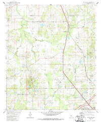 Pocahontas Mississippi Historical topographic map, 1:24000 scale, 7.5 X 7.5 Minute, Year 1980
