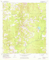 Polkville Mississippi Historical topographic map, 1:24000 scale, 7.5 X 7.5 Minute, Year 1968