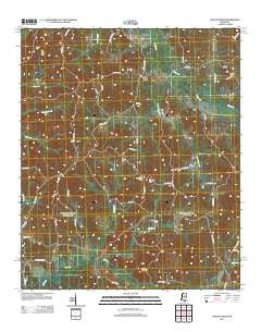 Poplar Creek Mississippi Historical topographic map, 1:24000 scale, 7.5 X 7.5 Minute, Year 2012