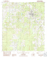 Poplarville Mississippi Historical topographic map, 1:24000 scale, 7.5 X 7.5 Minute, Year 1986