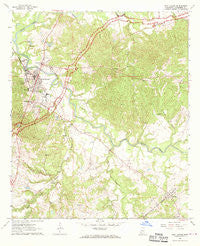 Port Gibson Mississippi Historical topographic map, 1:24000 scale, 7.5 X 7.5 Minute, Year 1963