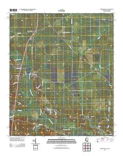 Porterville Mississippi Historical topographic map, 1:24000 scale, 7.5 X 7.5 Minute, Year 2012