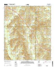 Post Mississippi Current topographic map, 1:24000 scale, 7.5 X 7.5 Minute, Year 2015