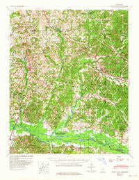 Potts Camp Mississippi Historical topographic map, 1:62500 scale, 15 X 15 Minute, Year 1945