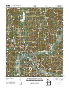 Potts Camp Mississippi Historical topographic map, 1:24000 scale, 7.5 X 7.5 Minute, Year 2012